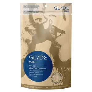 Glyde Accessories, Condoms Glyde Maxi Condoms 12PK