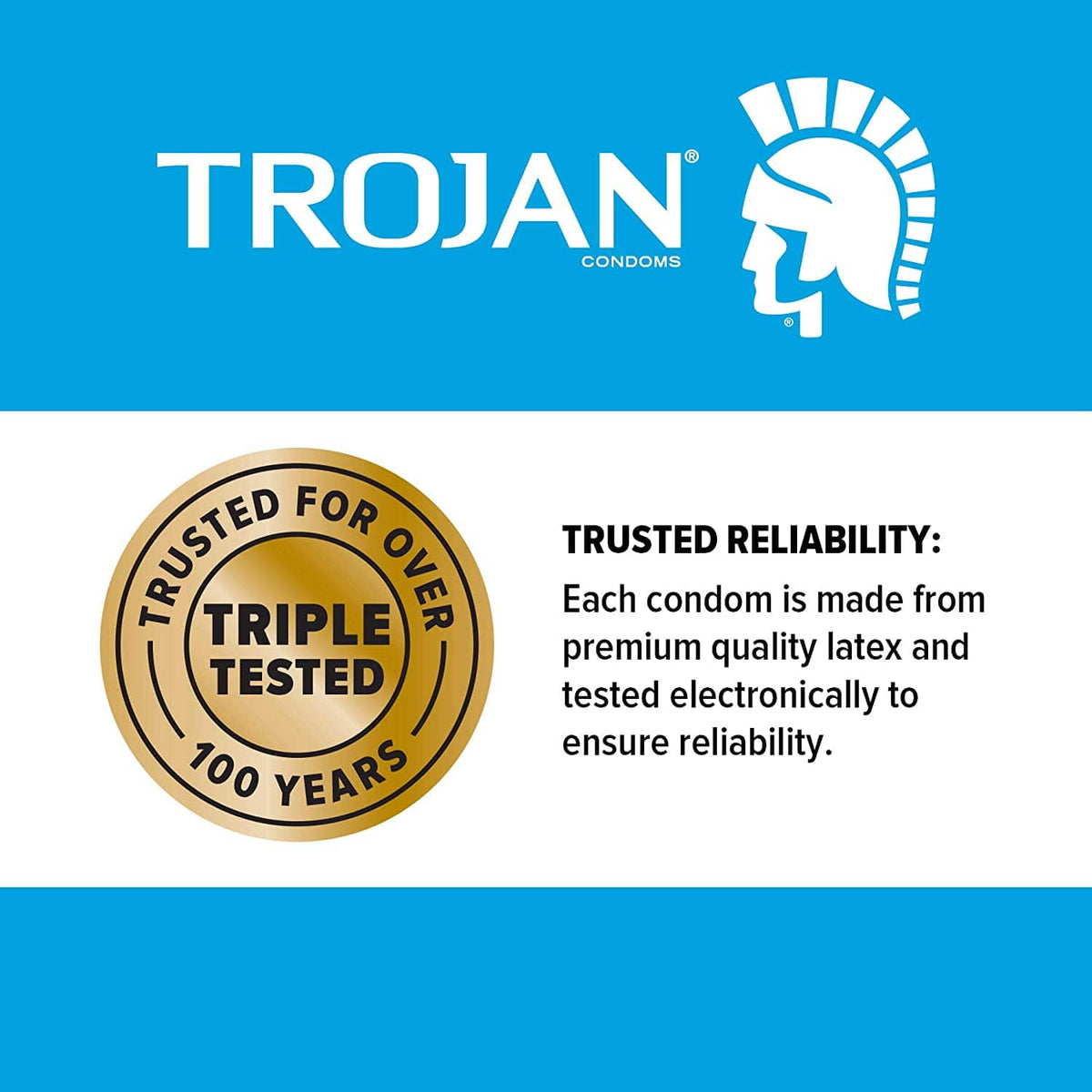 Trojan - Non-Lubricated Condom 12 Pack Trystology Trojan - Non-Lubricated Condom 12 Pack Trystology