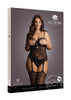 Le Desir Suspender Rhinestone Body Stocking