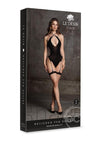 Le Desir Shade Metis XVI Body with Garter and Crossed Neckline - Black