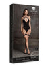 Le Desir Shade Metis XVI Body with Garter and Crossed Neckline - Black