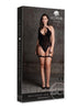 Le Desir Shade Metis XVI Body with Garter and Crossed Neckline - Black