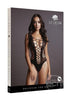 Le Desir Contrast Fence Net Teddy - Black