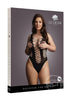 Le Desir Contrast Fence Net Teddy - Black