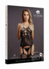 Le Desir Suspender Rhinestone Body Stocking