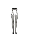 Le Desir Shredded Suspender Pantyhose