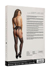 Le Desir Fishnet and Lace Garterbelt Stocking -  Black