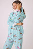 PJ Salvage -  Spaw Day Flannel PJ Set, Mint