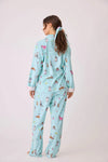 PJ Salvage -  Spaw Day Flannel PJ Set, Mint