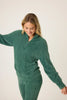 PJ Salvage - Campfire Cozy Feather Knit Quarter Zip Sweater