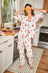 PJ Salvage - Cranberries & Cocktails Flannel PJ Set