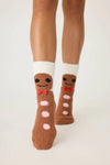 PJ Salvage - Fun Socks, Gingerbread Man