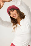 PJ Salvage - Full Of Holiday Spirit Feather Knit Beanie