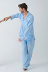 PJ Salvage -  MEN'S Stripe Hype PJ Set, Periwinkle