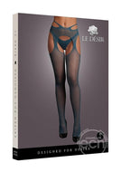 Le Desir Lingerie S / Black Goodnight Le Desir Suspender Pantyhose with Strappy Waist
