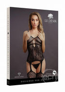 Le Desir Lingerie S Le Desir Suspender Rhinestone Body Stocking