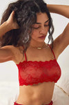 Only Hearts Tango Red / S Only Hearts - So Fine Lace Crop Cami