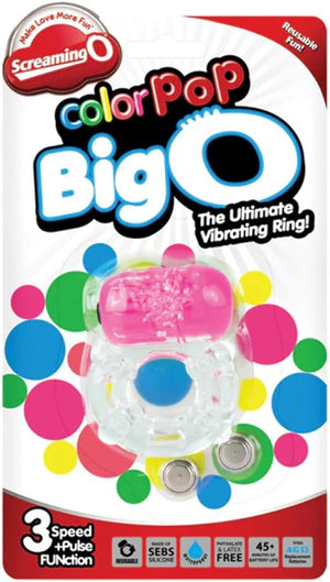 Screaming O Vibrating Cock Ring Assorted Colors Screaming O Color Pop Big O