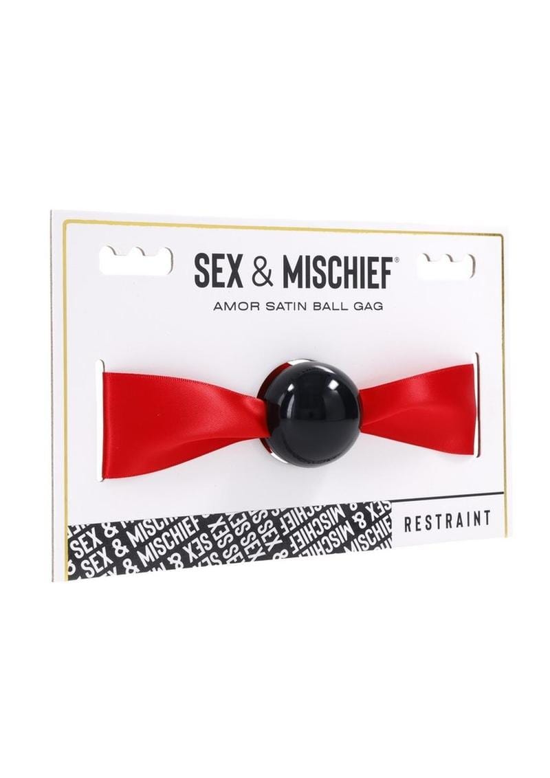 Sex & Mischief - Amor Satin Ties Ball Gag – Trystology