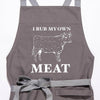 Twisted Wares Bags Twisted Wares - Rub My Own Meat Apron, Dark Grey