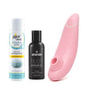 We-Vibe Women's Toys/Couple's Toys/Clitoral/G-Spot Pleasure Trip Womanizer Pleasure Bundle - Pink Eco