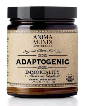 Anima Mundi Herbals Herbal Supplement Anima Mundi - Adaptogenic Immortality, 7 Mushrooms & Heirloom Cacao Powder 4oz