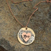 Buffalo Girls Salvage Jewelry Buffalo Girls Mom Heart Rose Gold Necklace