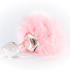 Crystal Delights Anal Plug/Tail/Accessories Crystal Delights - Bunny Tail Magnetic, Pink