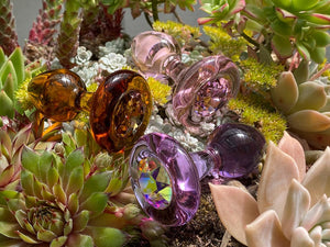 Crystal Delights Anal Plug/Tail/Accessories Crystal Delights - Colors Against Cancer Princess Plugs