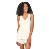 Faceplant Dreams Ivory / Small Faceplant Dreams - Bamboo Double-V Tank