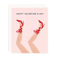 Girl w/ Knife default Girl w/ Knife - Happy V-Day Greeting Card