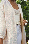 Jennafer Grace Caftan L/XL Jennafer Grace - Moonstone Sequin Cocoon Jacket