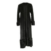 Jennafer Grace Robes and Kimonos Jennafer Grace - Black Velvet Faux Fur Cuff Coat