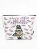 KAHRI Cosmetic Bag KAHRI - Audrey Happy Quote T Bottom Cosmetic Bag