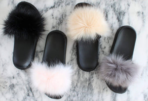 Knotty Accessories Slippers Knotty - Faux Fur Slides