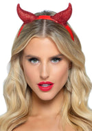 Leg Avenue Leg Avenue - Glitter Latex Devil Horns Headband