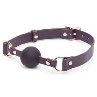 Lovehoney Accessories/Gag Fifty Shades Freed Cherished Collection Leather Ball Gag Silicone Purple