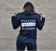 Malicious Women Candle co Top S Malicious Women Candle Co Bitches Against Bullshit Long Sleeve Hoodie
