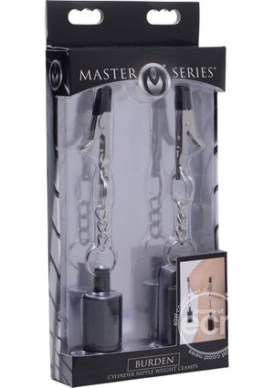 Master Series Nipple Clamps Master Series Burden Cylinder Nipple Weight Clamps - Black