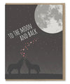Modern Printed Matter Cards Modern Printed Matter - To The Moon And Back Card