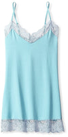 Only Hearts Only Hearts - So Fine Lace Tank Tunic Mineral Blue