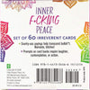 Peter Pauper Press Cards Inner F*cking Peace Cards, Set Of 60