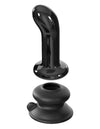 Pipedream Anal Plug Icicles - No. 84 Vibrating Glass Plug with Remote, Black