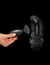 Pipedream Anal Plug Icicles - No. 84 Vibrating Glass Plug with Remote, Black