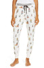 PJ Salvage Lingerie; Long Sleeve Top SM PJ Salvage Hip Hound Cuffed Pant, Ivory