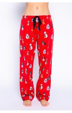 PJ Salvage Pajamas/PJ Pants/Flannel/Flannel Pants XS PJ Salvage Red Puppy Flannel Pants