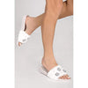 PJ Salvage Slippers PJ Salvage Embellished Fur Slides
