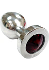 Rouge Anal Toys Red Jewel Rouge - Medium Stainless Steel Plug