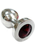 Rouge Anal Toys Red Jewel Rouge - Medium Stainless Steel Plug