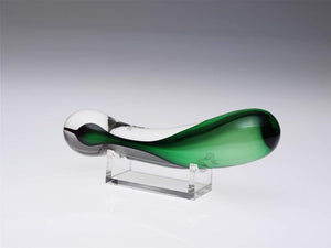 Simply Blown Dildo, Glass Simply Blown - G-Glass, Green